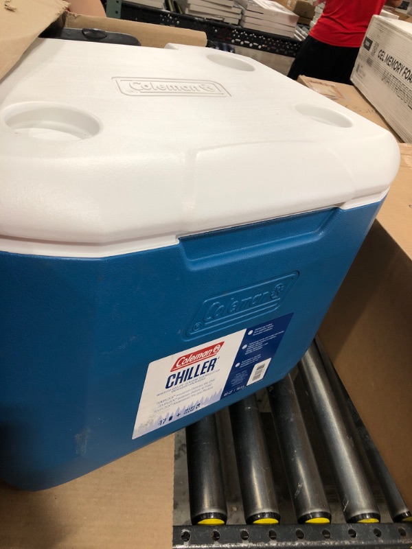 Photo 2 of Coleman 60 Quart Wheeled Cooler Ocean Blue