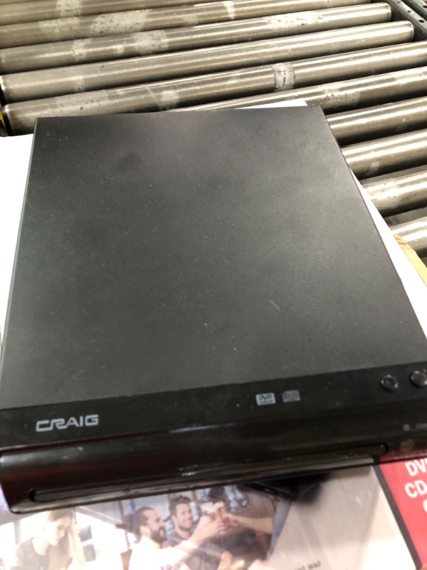 Photo 2 of Craig Compact DVD/JPEG/CD-R/CD-RW/CD Player with Remote (CVD512a), Single AV Cable Connection