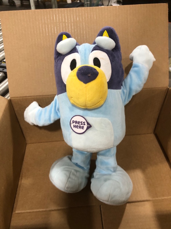 Photo 2 of Bluey Dance and Play 14" Animated Plush | Over 55 Phrases and Songs, Multicolor
