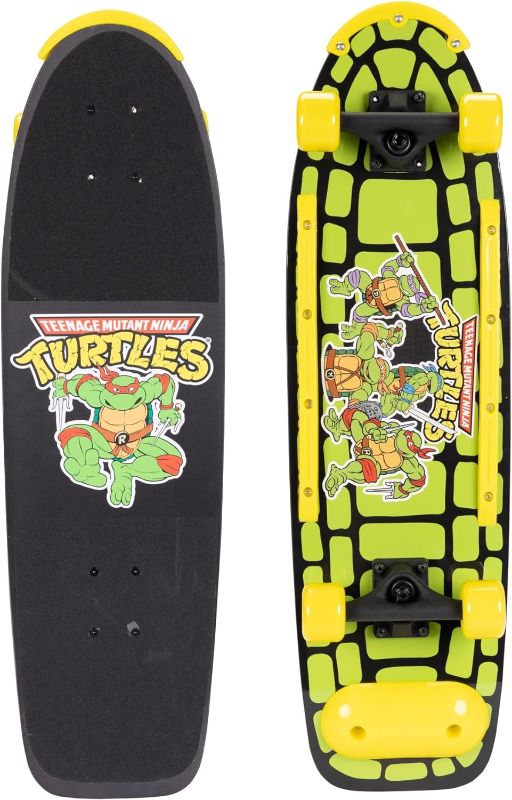 Photo 1 of Teenage Mutant Ninja Turtles Kids Skateboard Shorty Cruiser Features Fun TMNT Vintage Graphics on Deck & Grip Tape! 60mm x 45mm Wheels, Carbon Steel ABEC 3 Speed Bearings
