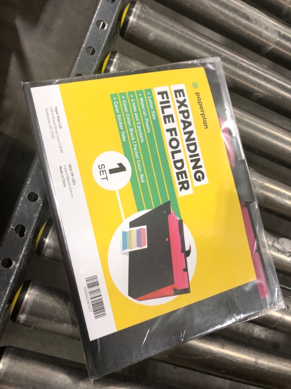 Photo 2 of Accordion Folder - Folder Organizer - (5 Pockets, Plastic, for 8.5 x 11" Paper

