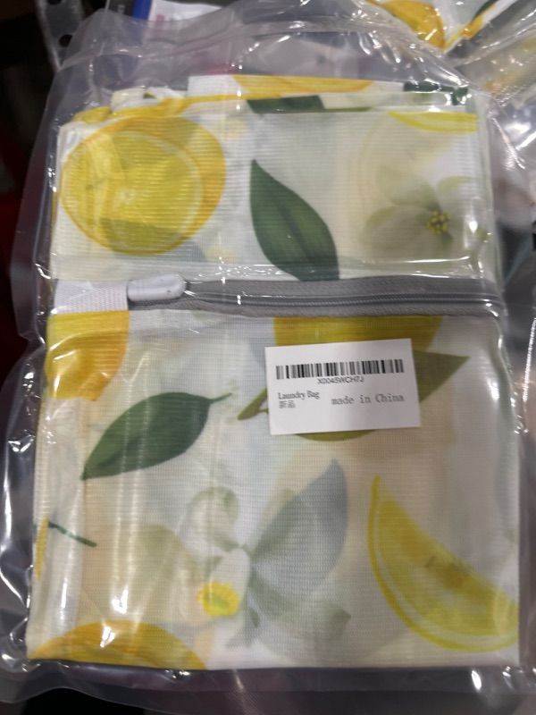 Photo 2 of 3Pcs Durable Mesh Laundry Bag, Durable Laundry Bags with Premium Zipper (Flower)
