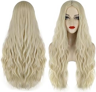 Photo 1 of Juziviee Long Blonde Wig for Women Sarah Sanderson Wig Blonde Wigs for Cowgirl Costume Sarah Sanderson Costume Cute Soft Wigs for Halloween Sanderson Sisters Costume JZ014GD Blonde (BB)