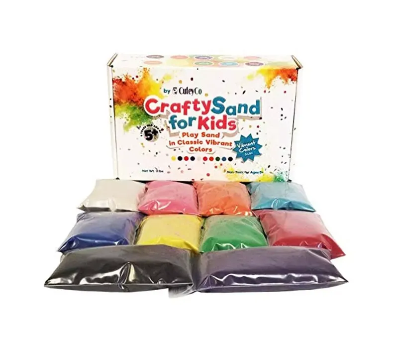 Photo 1 of Crafty Sand for Kids - 10 Colors: 3 lbs of Vibrant Craft Sand & Play Sand

