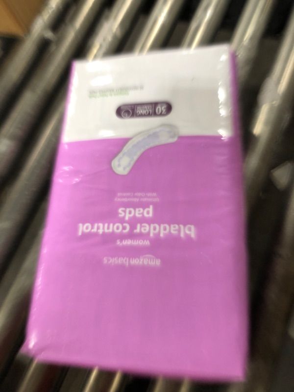 Photo 1 of Amazon Basics Incontinence, Bladder Control & Postpartum Pads for Women, Ultimate Absorbency, Long Length, 30 Count, 1 Pack (Previously Solimo) 30 Count (Pack of 1)