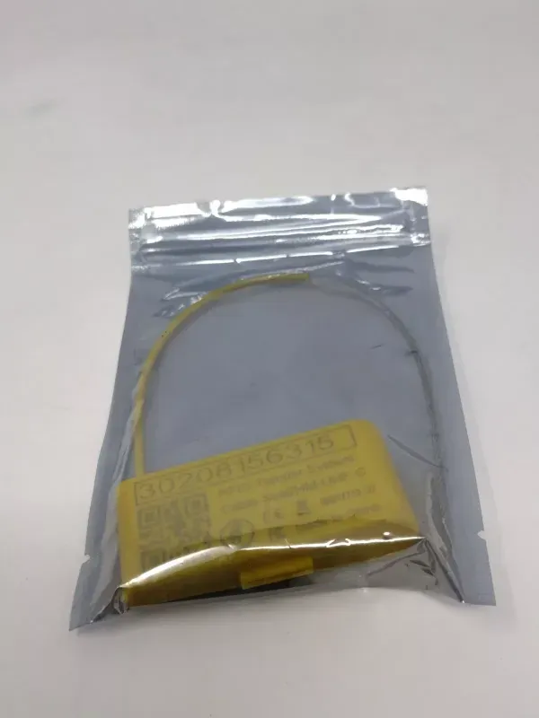 Photo 1 of RFID Tamper Evident Security Cable Seal Tag Yellow HM-UHF-C ISO17712 10 Pack
