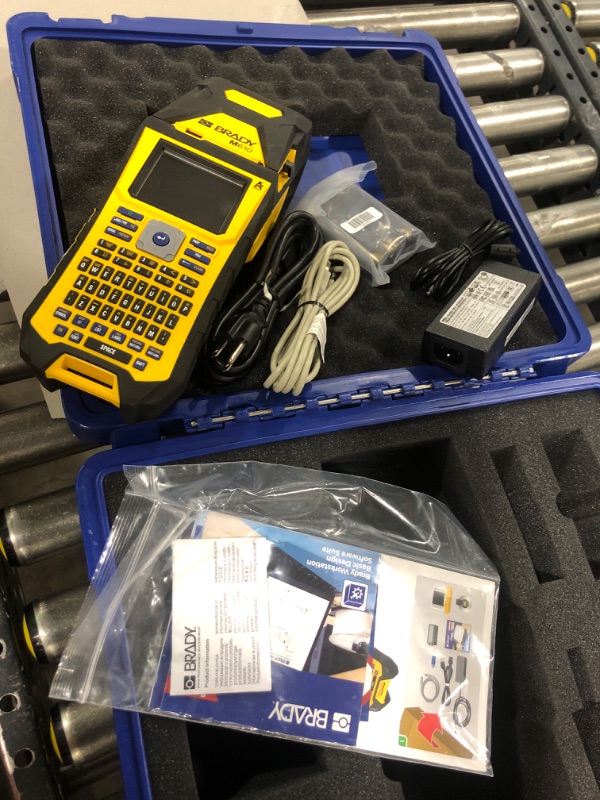 Photo 3 of Brady M610 Handheld Label Maker with Hard Case (M610-KIT). Durability Meets The widest Range of Data Entry Options. Replaces BMP61,Yellow/Gray, Large