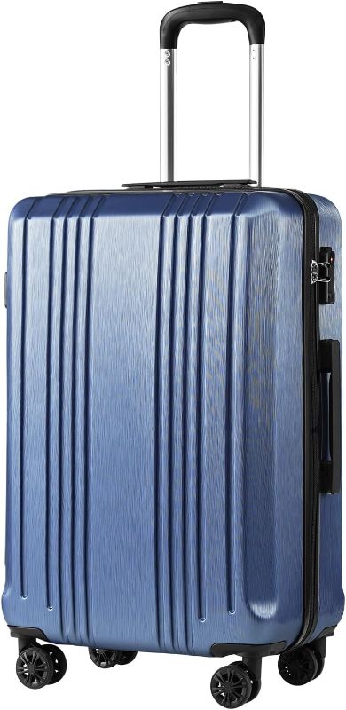 Photo 1 of Coolife Luggage Suitcase PC+ABS with TSA Lock Spinner Carry on Hardshell Lightweight 20in 24in 28in(ice blue, L(28IN)) ice blue L(28IN)