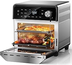 Photo 1 of Trundlia 11-in-1 Air Fryer Oven 13QT Stainless Steel Air Fryer - Smart Electric Airfryer Combo Oven 1500W Large Capacity Multifunction Toaster Oven with Recipe & 6 Accessories ETL Certified 13 Quart