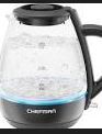 Photo 1 of Chefman 1L Electric Tea Kettle with LED Lights, Automatic Shut Off, Removable Lid, Boil-Dry Protection, Hot Water Electric Kettle Water Boiler, Electric Kettles for Boiling Water 1L - Glass Electric Kettle