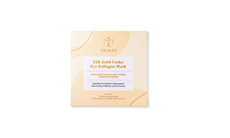 Photo 1 of 24k Gold Under-Eye Collagen Masks + Anti-Aging Under-Eye Serum