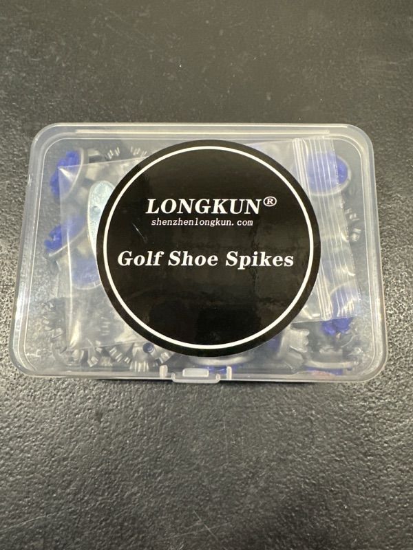 Photo 1 of Golf Shoes Spikes Screw in,28 Pcs Screw in Golf Cleats Replacement with Metal Screw Thread and 1 Pcs Golf Spikes Replacement Wrench