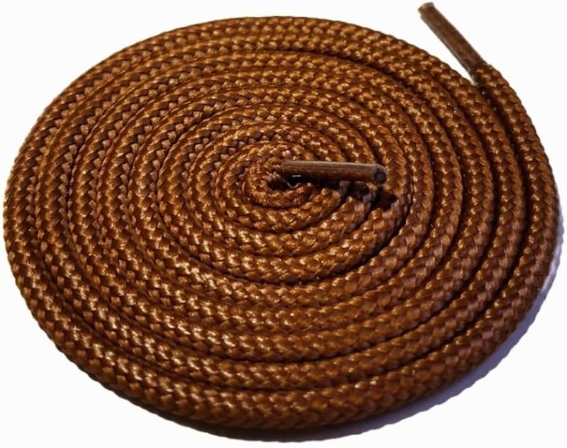 Photo 1 of 2 Pair Round Waxed Shoelace for Boots, Oxford Dress Shoelaces 76 CM 5 PACK