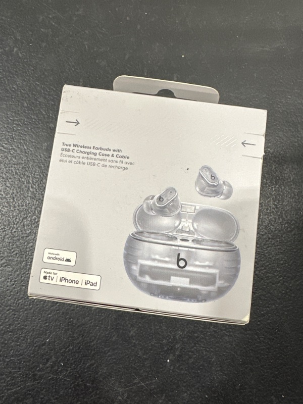 Photo 2 of Beats Studio Buds + - Transparent with AppleCare+ (2 Years) Transparent Studio Buds + With AppleCare+ (2 Years) SEALED BOX OPEN FOR PICTURES