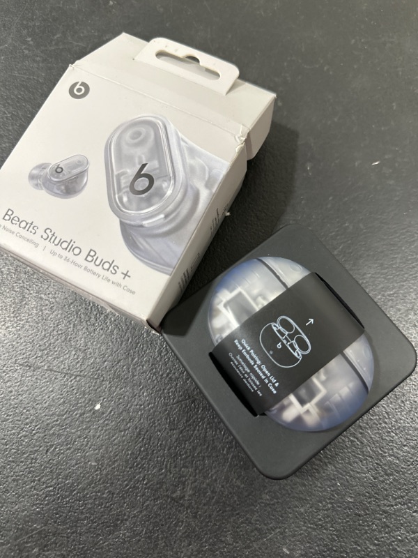 Photo 3 of Beats Studio Buds + - Transparent with AppleCare+ (2 Years) Transparent Studio Buds + With AppleCare+ (2 Years) SEALED BOX OPEN FOR PICTURES