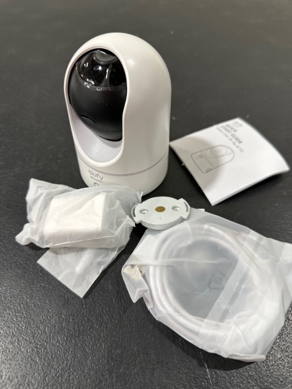 Photo 2 of eufy Security Indoor Cam E220, Pan & Tilt, Indoor Security Camera, 2K - 3 MP Wi-Fi Plug-in, Voice Assistant Compatibility, Night Vision, Motion Tracking, HomeBase 3 Compatible, Motion Only Alert