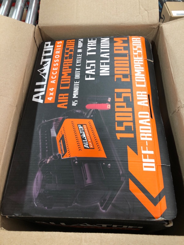 ALLTOP Air Compressor Kit, 12V Portable Inflator 7.06CFM, Offroad Air Compressor for Truck ,Air