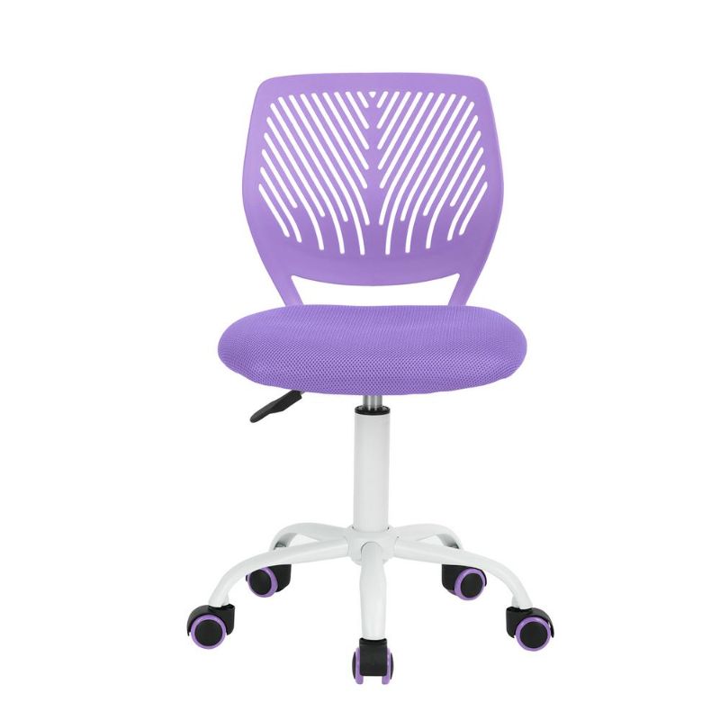 Photo 1 of Carnation Rose Middle Back Mesh Seat Swivel Task Chair with Adjustable Height
