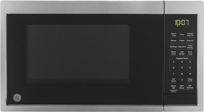 Photo 1 of GE Smart Countertop Microwave Oven | Complete with Scan-to-Cook Technology and Wifi-Connectivity | 0.9 Cubic Feet Capacity, 900 Watts | Home & Kitchen Essentials | Stainless Steel
