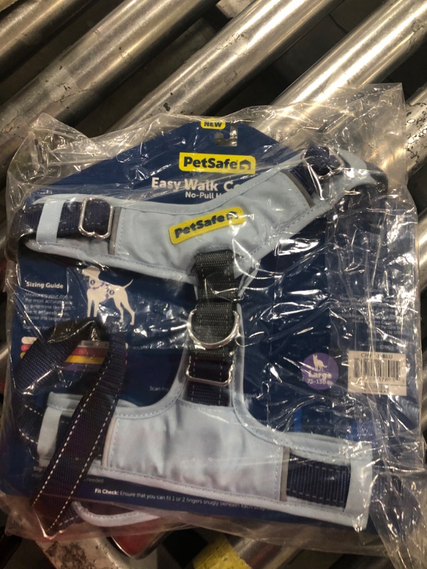 Photo 1 of PetSafe Easy Walk Comfort No-Pull Dog Harness Full-Body Padding - Better Walks on The First Use - 5 Points of Adjustment Large, Blue Blue Large