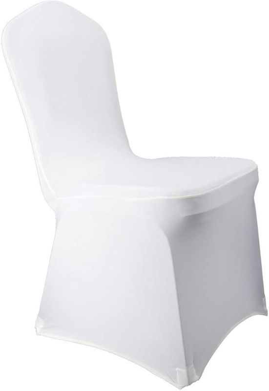 Photo 1 of  WHITE FABRIC CHAIR SLEEVE COVERS