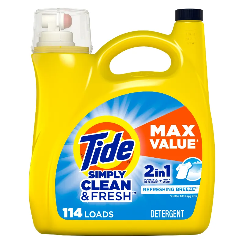 Photo 1 of Tide Simply Clean and Fresh Refreshing Breeze HE Laundry Detergent (165-oz)
