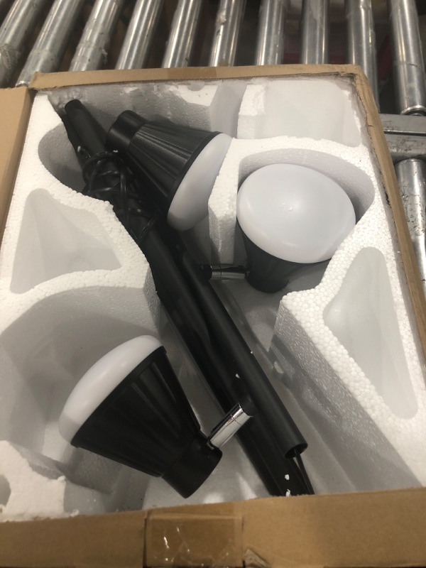 Photo 1 of 36W Integrated LED Tree Floor Lamp, Rotatable Modern 3 Light Standing Lamp with Foot Switch, Bright Reading Tall Lamp with 3 Color Temperatures, Black Stand up Lamp for Living Room, Bedroom, Office