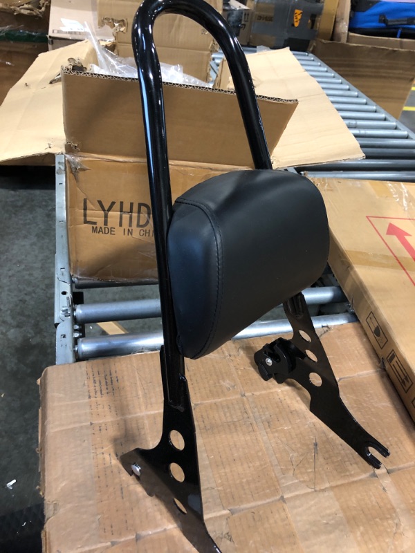 Photo 1 of ECOTRIC Detachable Sissy Bar with Backrest Motorcycle Backrest W/Cushion Pad