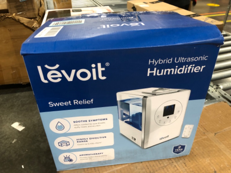 Photo 2 of **** FOR PARTS ***** Levoit Humidifiers, 6L Warm and Cool Mist Ultrasonic Humidifier for Bedroom