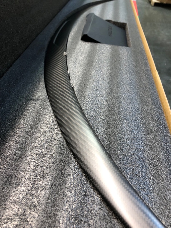 Photo 4 of HALOBLK Performance Carbon Fiber Spoiler for Tesla Model 3, Ultralight Genuine Carbon Fiber Rear Spoiler (Matte Finish)