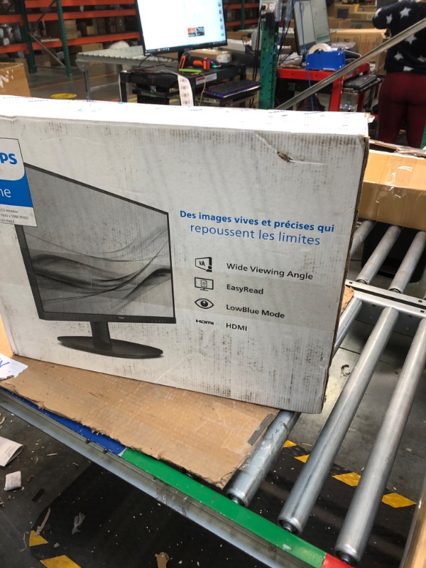 Photo 2 of PHILIPS 241E1S 24" Frameless Monitor, 1920x1080 Full HD IPS, 106% sRGB, 75Hz, FreeSync, VESA, 4Yr Advance Replacement
