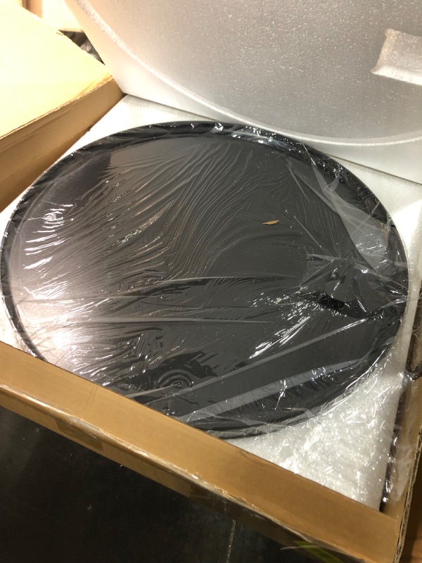 Photo 1 of Amgngala Black Round Mirror 24 Inch, Round Wall Mirror, Black Bathroom Mirror for Wall, Circle Mirrors for Bathroom, Bedroom, Living Room, Vanity, Entryway, Washroom