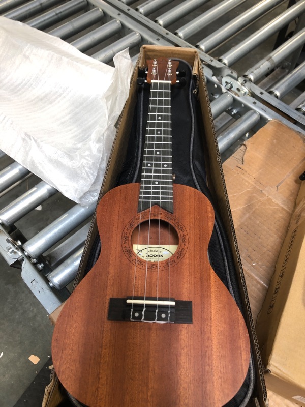 Photo 3 of AODSK Concert Ukulele for Beginners Kit for Kid Adult Student, Sapele Hawaiian Starter Uke Kids Guitar Ukalalee with Gig Bag and Ukulele Accessories (AUC-P08 23 Inch Sapele Concert) Concert AUC-P08 Sapele Ukulele