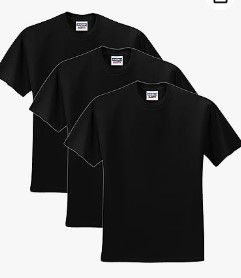 Photo 1 of Jerzees Men's Dri-Power Short Sleeve T-Shirt - Medium - Black (8 pack)