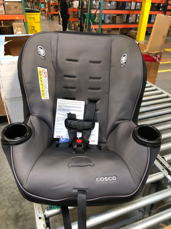 Photo 3 of Cosco Onlook 2-in-1 Convertible Car Seat, Rear-Facing 5-40 pounds and Forward-Facing 22-40 pounds and up to 43 inches, Black Arrows