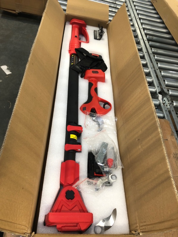 Photo 1 of Dragro 1.6Inch Cutting Diameter Electric Pruning Shears with 6 FT High Reach Extension Pole, Professional Cordless Pruning Shears with 2pcs Rechargeable 2Ah Lithium Battery Powered,LCD Display Screen 40MM/Pole