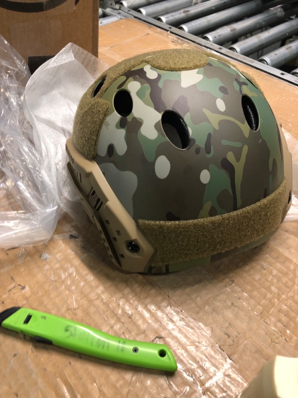 Photo 3 of ATAIRSOFT PJ Type Tactical Multifunctional Fast Helmet with Visor Goggles Version