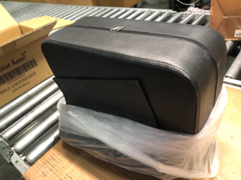 Photo 1 of Artist Hand Children Leather Cushion Oversize Barber Salon Booster Seat, Spa Equipment Black