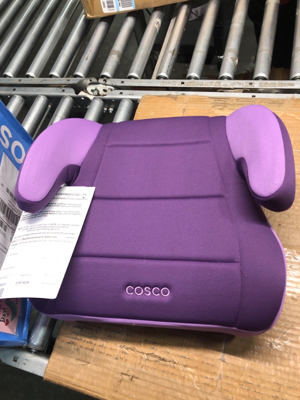 Photo 3 of Cosco Topside Booster Car Seat - Easy to Move, Lightweight Design (Grape), 1 Count (Pack of 1)