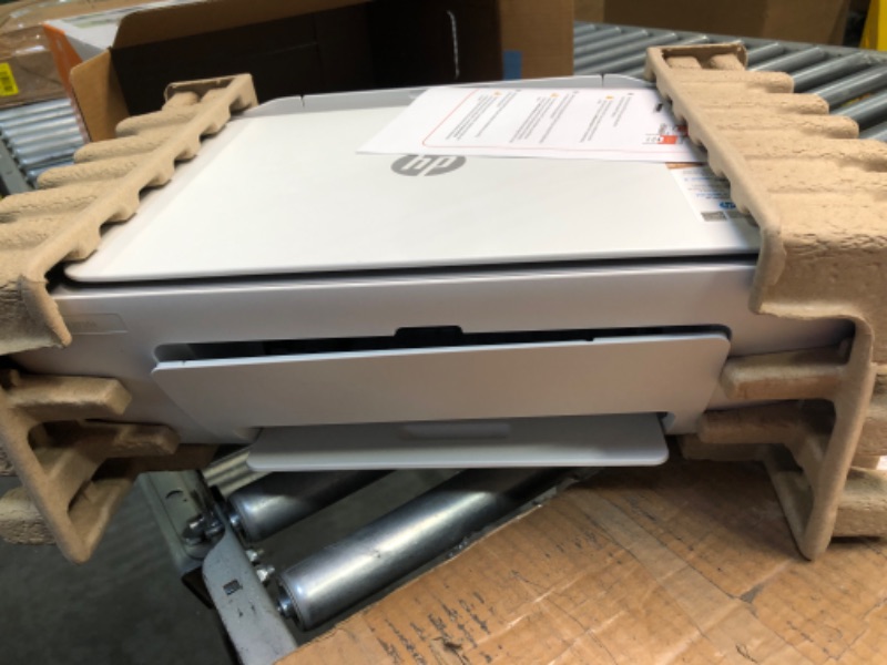 Photo 3 of HP DeskJet 2755e Wireless Color All-in-One Printer (26K67A), white