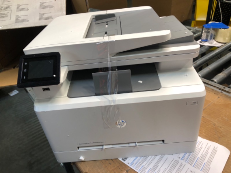 Photo 3 of HP Color LaserJet Pro M283fdw Wireless All-in-One Laser Printer, Remote Mobile Print, Scan & Copy, Duplex Printing, Works with Alexa (7KW75A), White