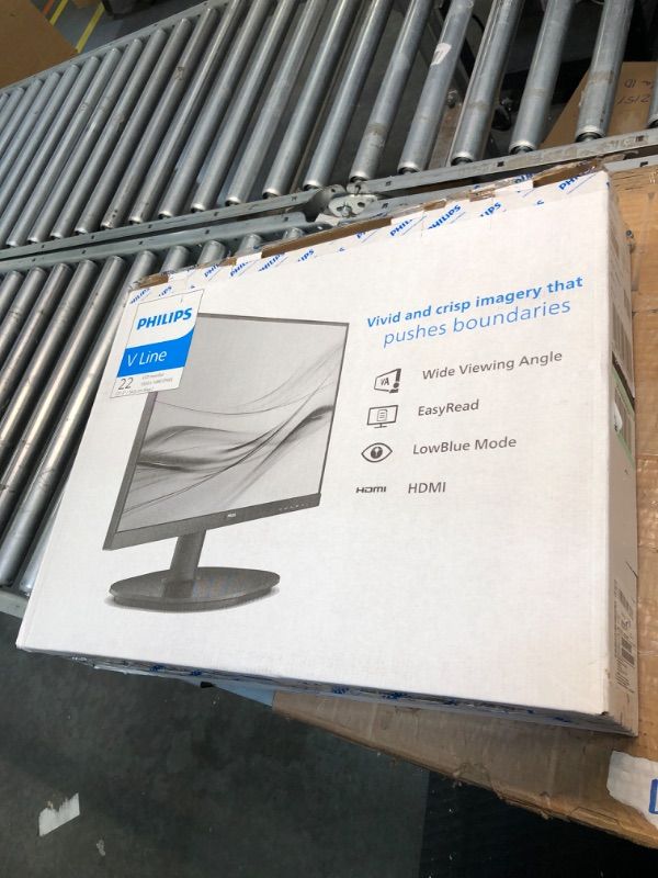 Photo 1 of PHILIPS Computer Monitors 22 inch Class Thin Full HD (1920 x 1080) 75Hz Monitor, VESA, HDMI & VGA Port, 4 Year Advance Replacement Warranty, 221V8LN 22" Class Full HD | VA