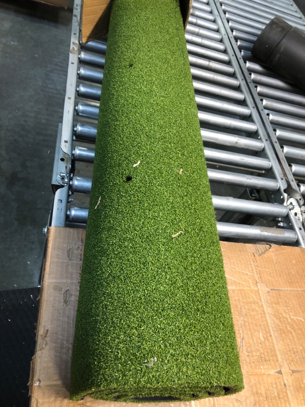 Photo 3 of 4FT wide Synthetic Artificial Grass Turf with Drainage Holes 0.5inch Pile Height Fake Grass Rug Carpet Indoor Outdoor for Garden Landscape Pets Patio Playground