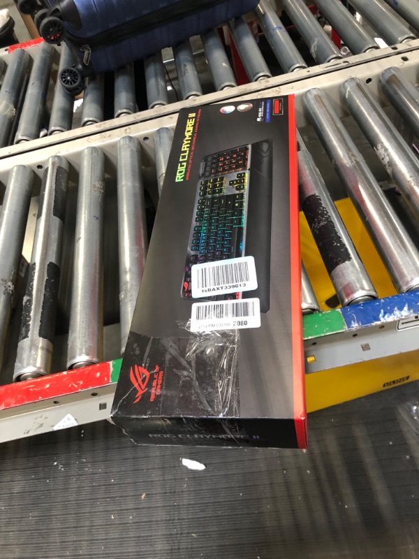 Photo 1 of ASUS ROG Claymore II 100% / 80% TKL Wireless RGB Modular Gaming Keyboard, ROG RX Red Switches, PBT Doubleshot Keycaps, Detachable Numpad, Wrist Rest, Media Controls, USB Passthrough - Black PBT