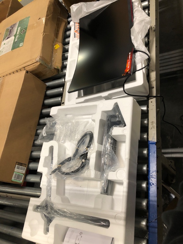 Photo 1 of AOC CQ27G3Z 27" Curved Gaming Monitor, QHD 2K 2560x1440, 1000R VA, 240Hz 0.5ms, FreeSync Premium, Height Adjustable Stand, Xbox PS5 Switch, 3-Year Zero-Bright-dot,Black 240Hz Low Latency 27" QHD Curved Screen