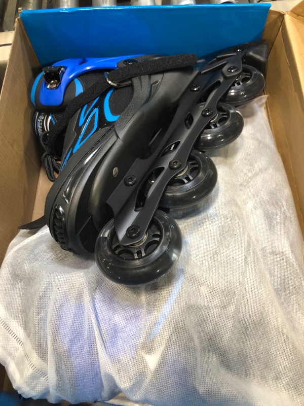 Photo 2 of 2PM SPORTS Vinal Girls Adjustable Flashing Inline Skates, All Wheels Light Up, Fun Illuminating Skates for Kids and Men