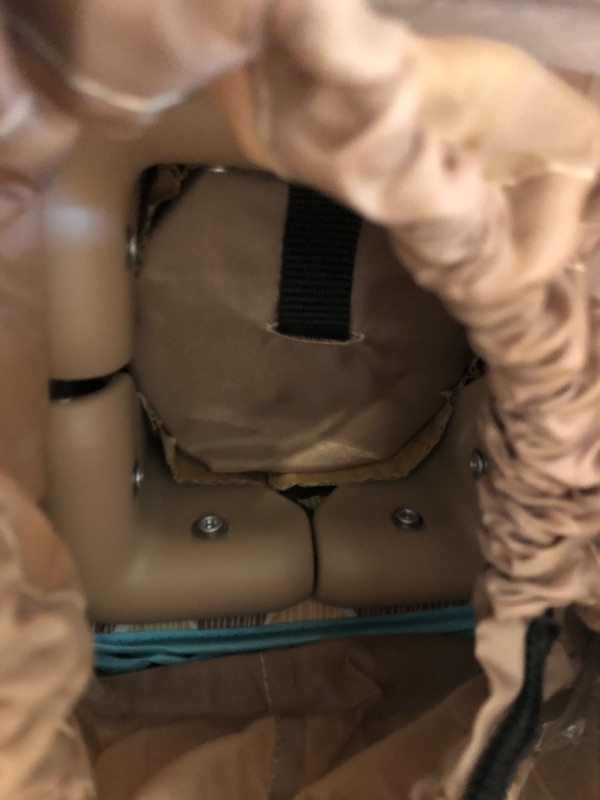 Photo 1 of Dream On Me Zodiak Portable Playard in Coffee and Blue, Lightweight, Packable and Easy Setup Baby Playard, Breathable Mesh Sides and Soft Fabric - Comes with a Removable Padded Mat Coffee/Blue