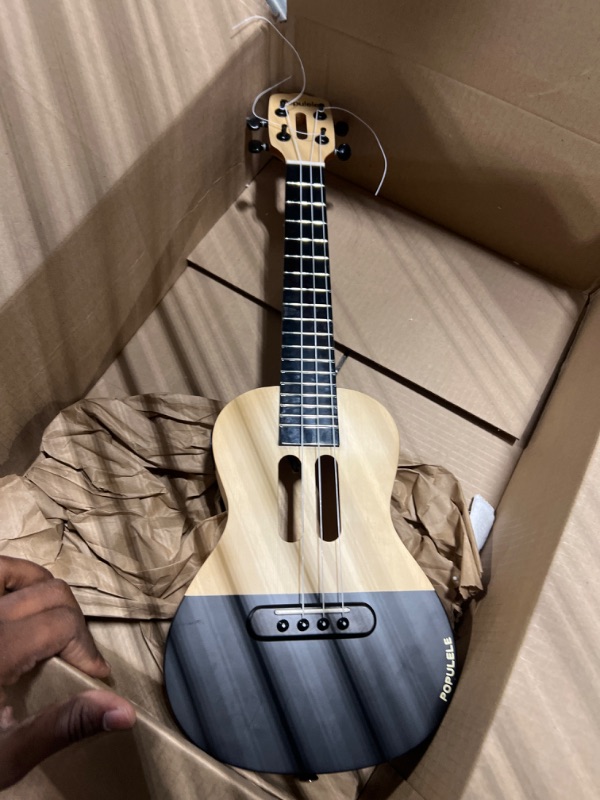 Photo 3 of ******STRING ARE BAD******
Populele Concert Ukulele for Beginners 23-Inch Smart Ukulele with Intelligent Visual Interactive Exercise Guidance, Online Lessons, 72 LEDs, and Auto-Tuning Professional Ukulele Wood color