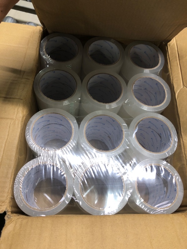 Photo 3 of SCESSPACK Clear Packing Tape, 36 Rolls Packaging Tape for Shipping Packaging Moving Sealing, 1.88 Inch x 60 yd Per Roll, Total 2160 Yards