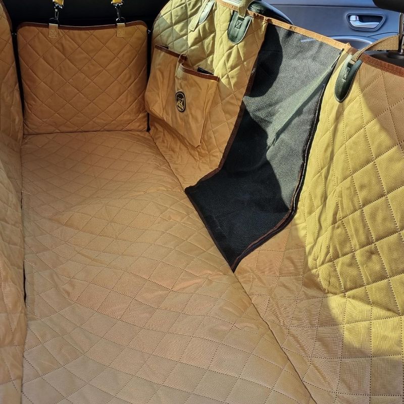 Photo 1 of 
VENTIYO Canis Major Dog Car Seat Cover for Back Seat, Waterproof, Scratchproof, Mesh Windows, Hammock (Beige)